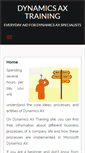 Mobile Screenshot of dynamicsaxtraining.com