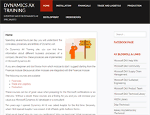Tablet Screenshot of dynamicsaxtraining.com